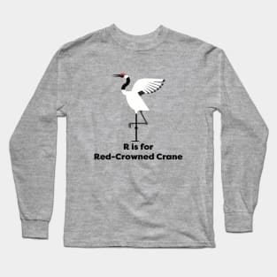 Red-Crowned Crane Long Sleeve T-Shirt